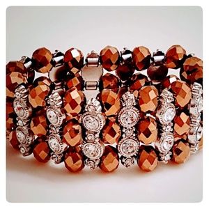 3 Layered Gold Stretch Bracelet